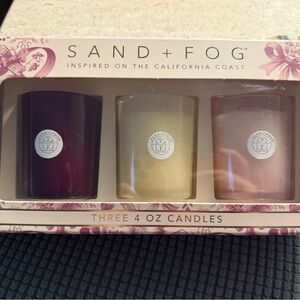 Sand + Fog Scented Candle Trio